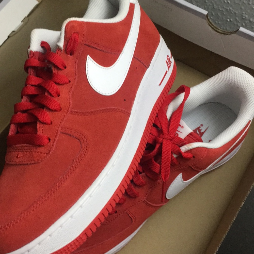 BRAND NEW AIR FORCE ONES RED & WHITE